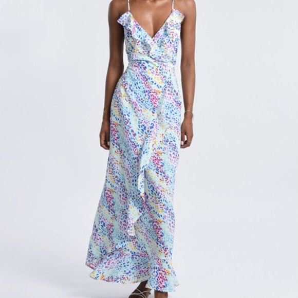 summer molly bracken long graphic dress w/ laced back - Picture 6 of 6